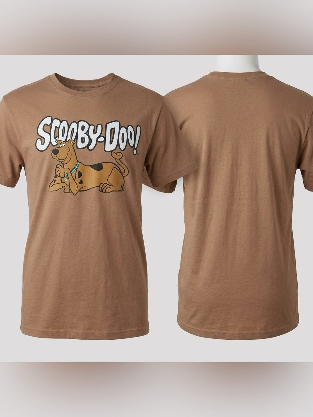 Vintage Scooby-Doo! Brown Graphic Tee T-shirt Retro Style Cartoon Unisex